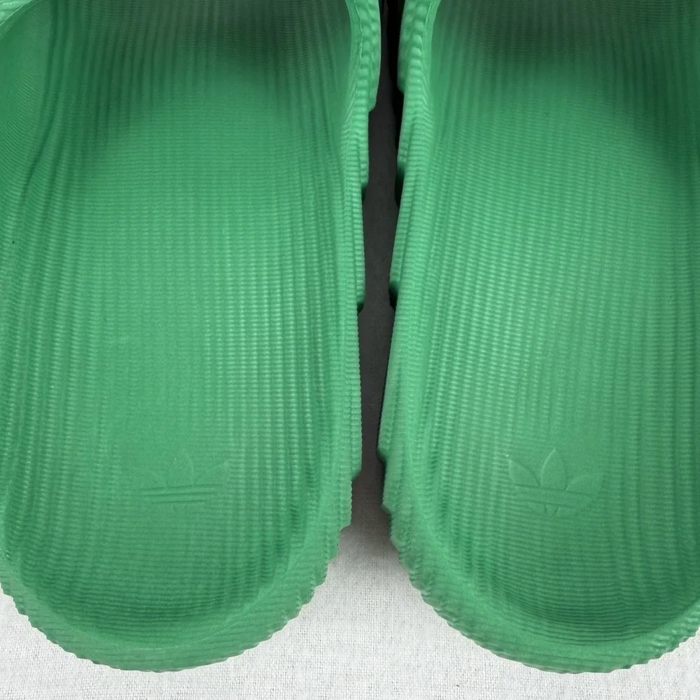 Adidas Adilette 22 Slides Mens Boys Sz 6 US Green Sandals Blokecore Cyber Street